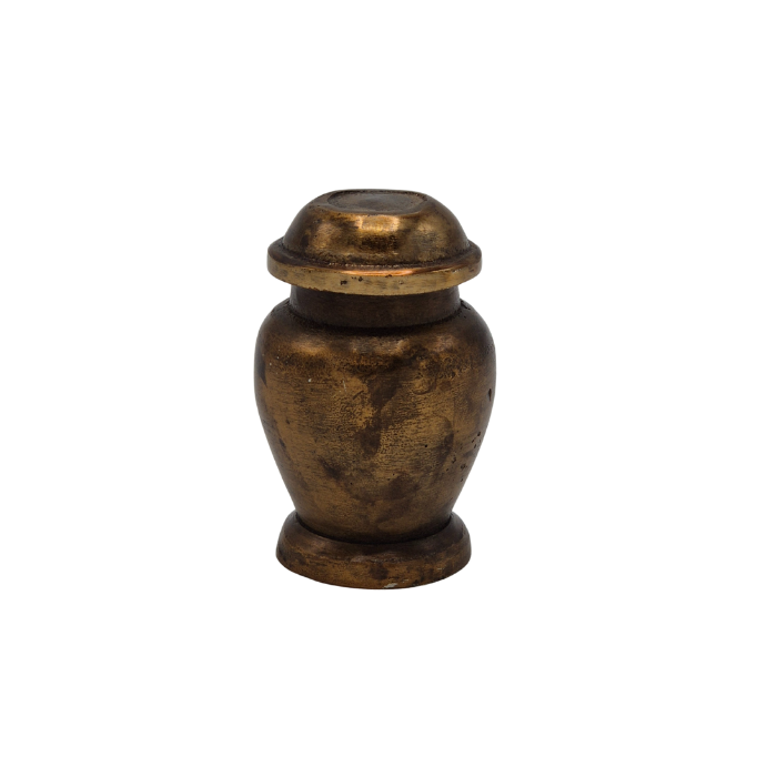 Mini Urn Vooraanzicht Antiek Goud