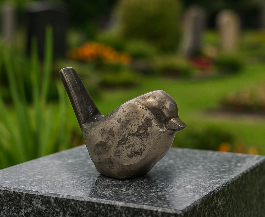 Urn Birdie Vogel - Kleur Night Black