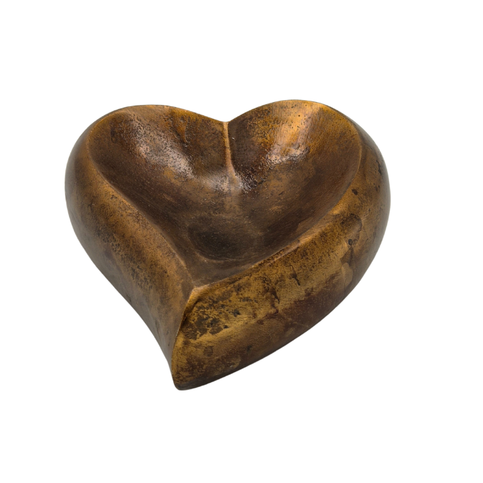 Urn Hart Vooraanzicht Antiek Goud