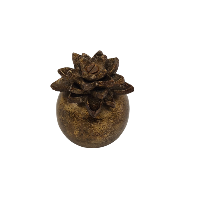 Urn Lotus Bovenzijde Antiek Goud