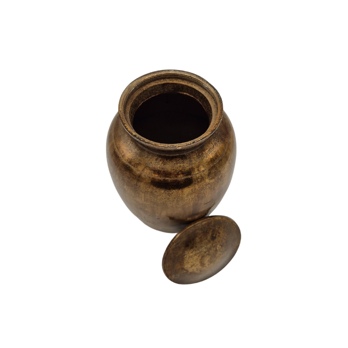 Urn Standaard Antiek Goud Bovenaanzicht Open Ring