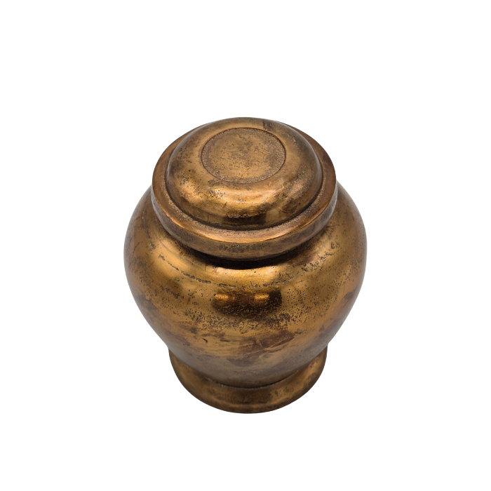 Urn Standaard Medium Bovenaanzicht Antiek Goud