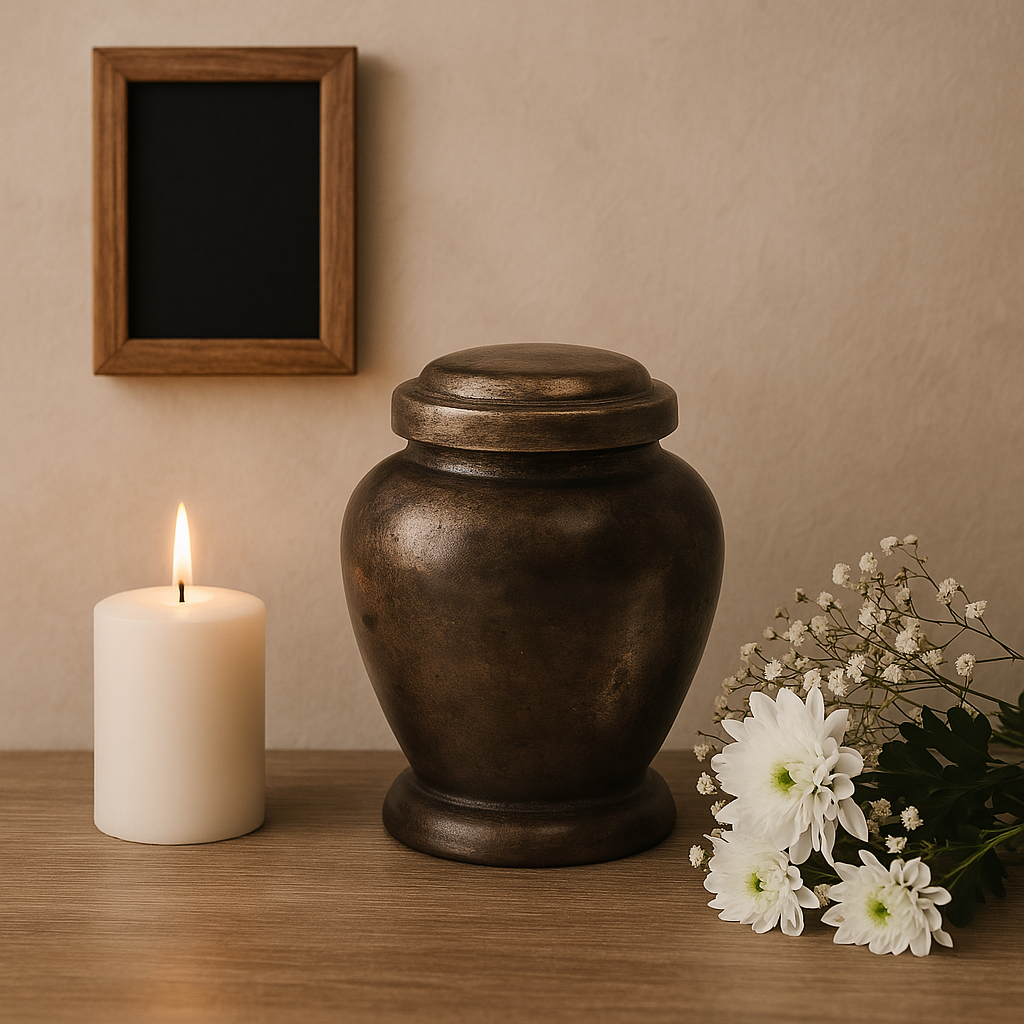 Urn Standaard Medium Sfeerfoto Midnight Black