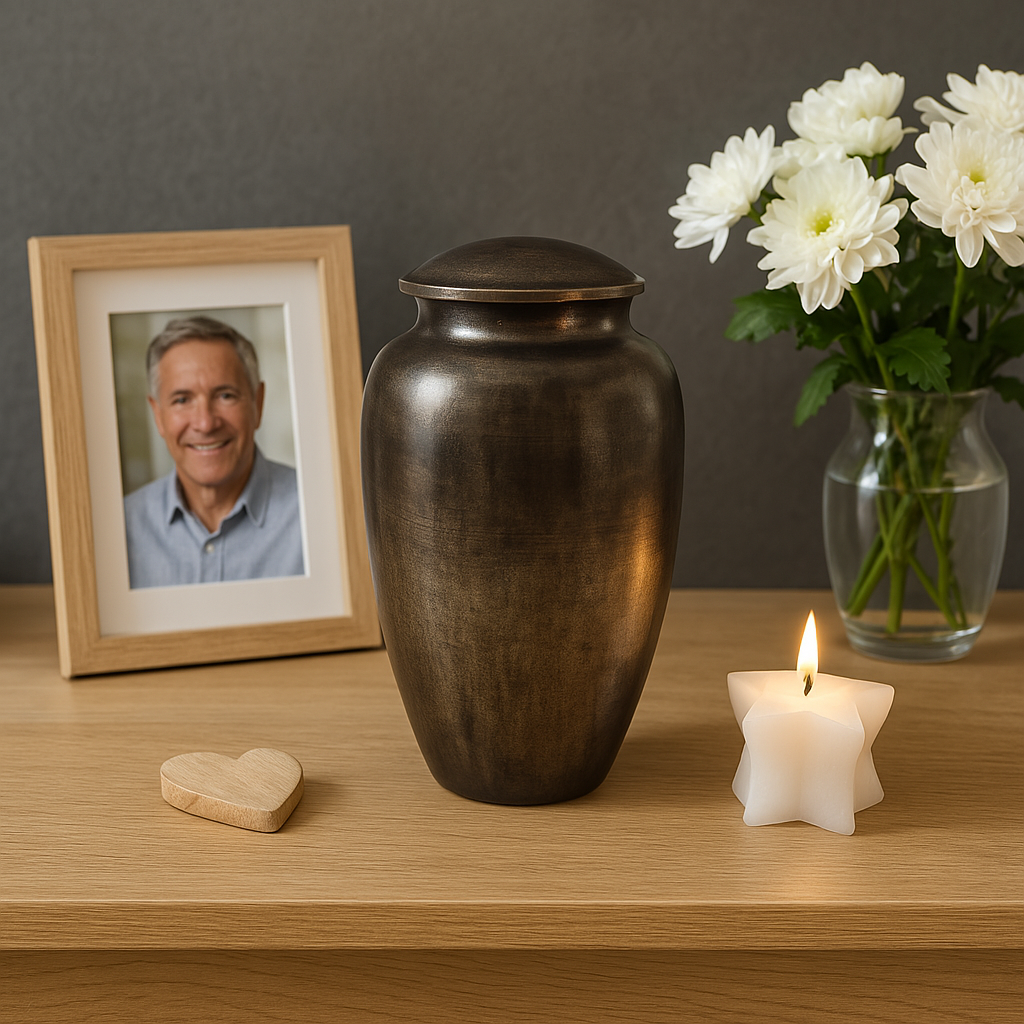 Urn Standaard Sfeerfoto Midnight Black