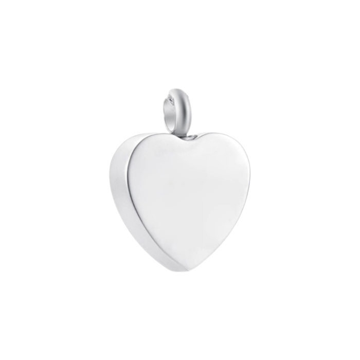 Ashanger Hart + 90cm Ketting Stainless Steel