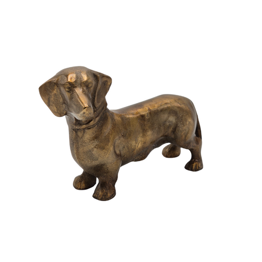 Urn Hond M - Kleur Antiek Goud