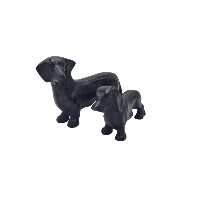 Urn Hond M - Kleur Black Antique
