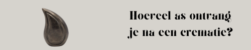 Hoeveel as ontvang je na een crematie?