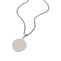 Herinneringsketting Zilver – Graveerbare Muntketting van RVS