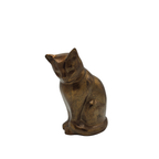 Urn Kat Zittend - Antiek Goud