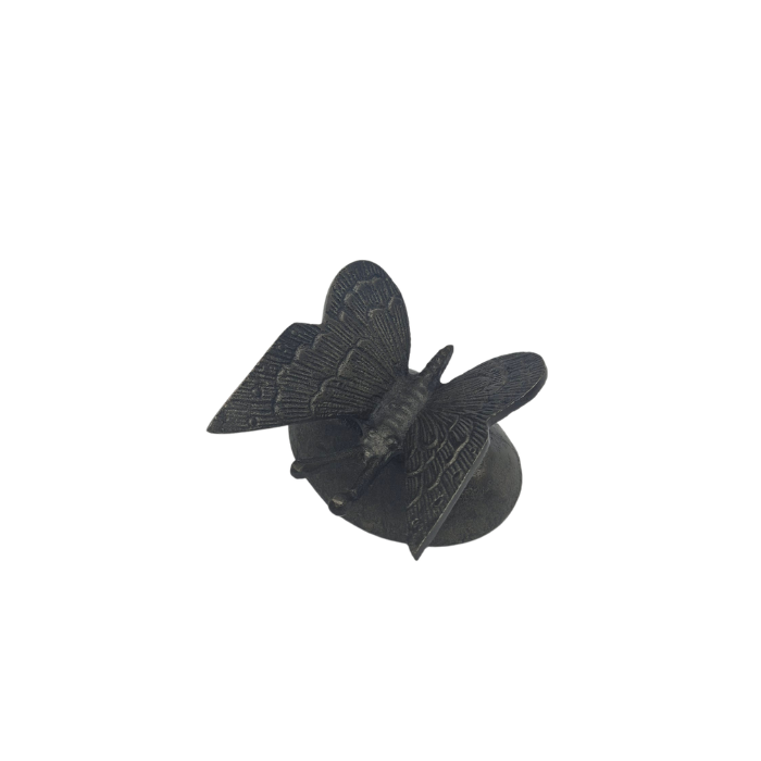 Urn Vlinder op Steen - Night Black/Grijs