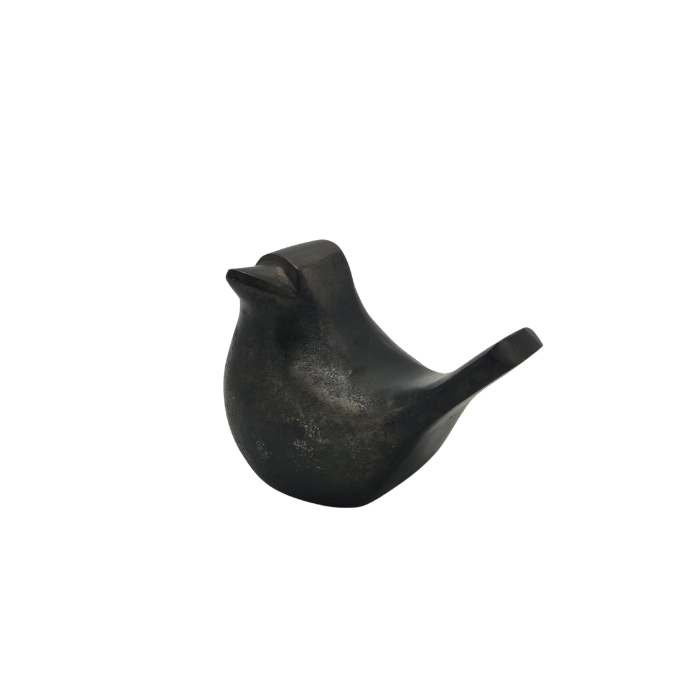 Urn Vogel - Urntje - Night Black - Grijs - 10cm