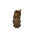Urn Kat Zittend - Antiek Goud