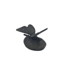 Urn Vlinder op Steen - Night Black/Grijs