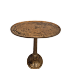 Gedenktafeltje - Herinneringen Tafeltje - Ovaal - Antiek Goud