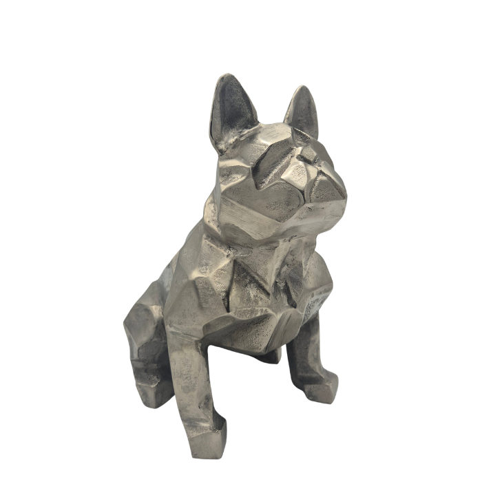 Urn Franse Bulldog - Zilver