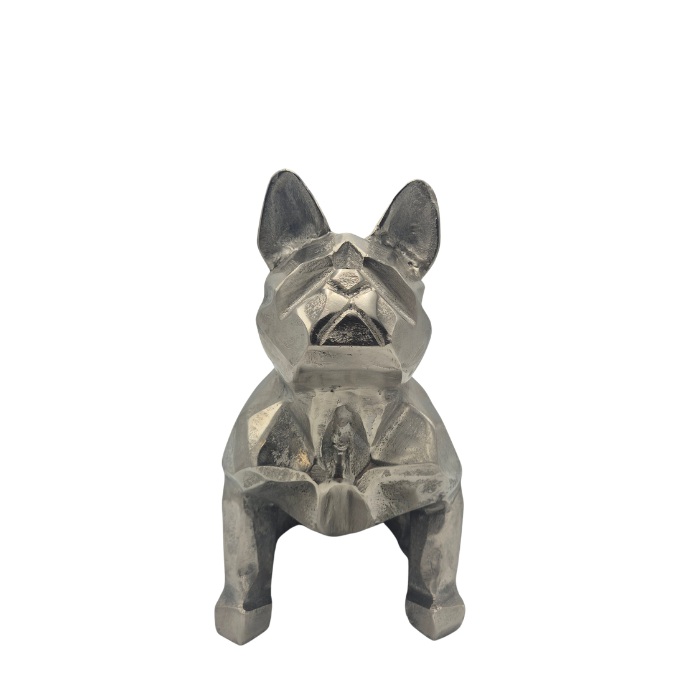 Urn Franse Bulldog - Zilver