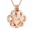 As Hanger Hondenpoot Rose Gold – As Sieraad van Stainless Steel