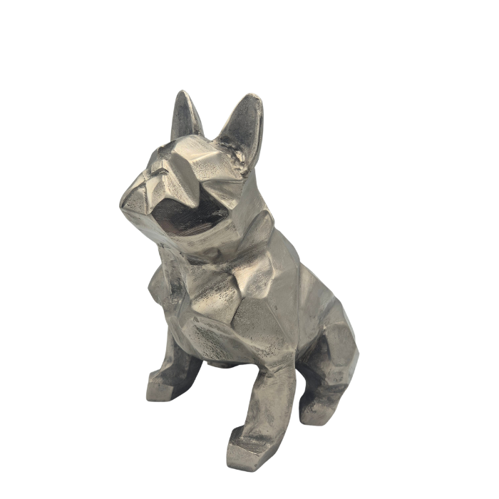 Urn Franse Bulldog - Zilver