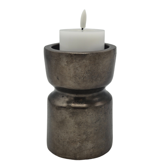 Urn Kandelaar - Kleur Night Black/Grijs