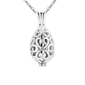 As Hanger Druppel Zilver – As Sieraad van Stainless Steel