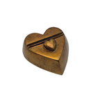 Urn Hart met Fotoframe - Antiek Goud