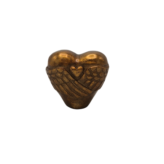 Urn Hart met Vleugels - Antiek Goud