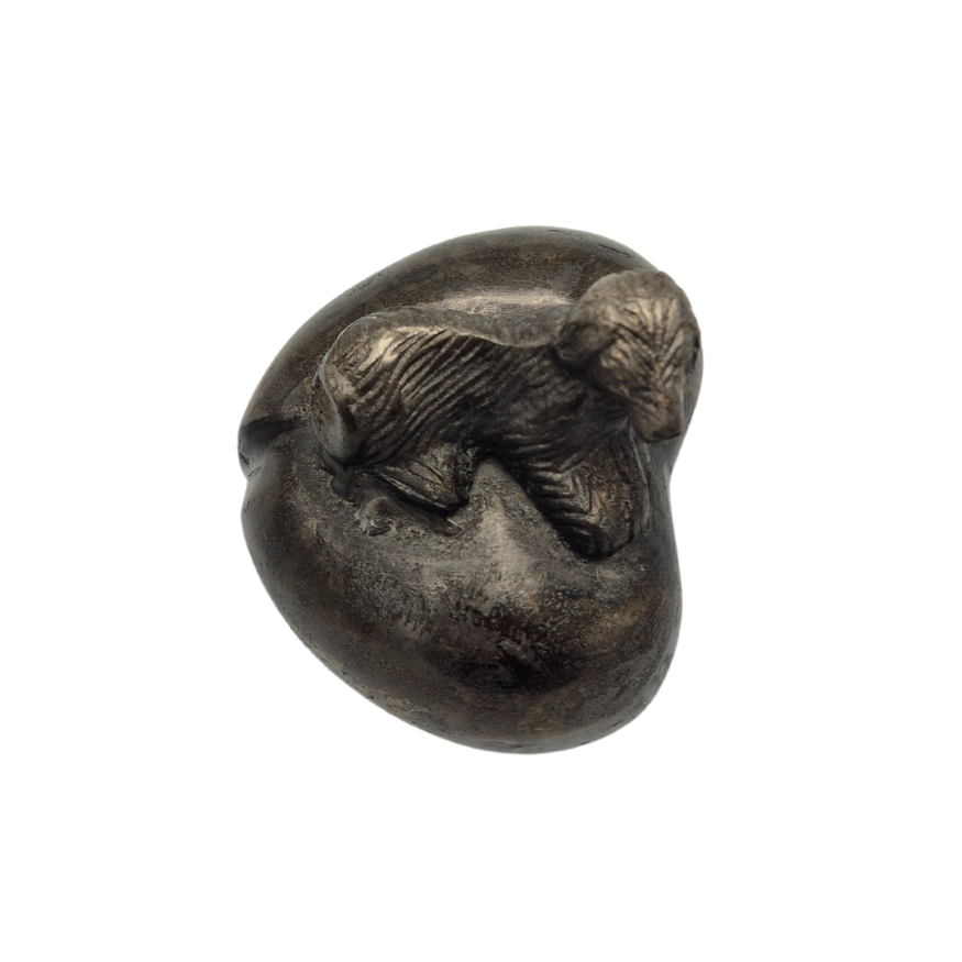 Urn Hart met Hond - Kleur Night Black/Grijs