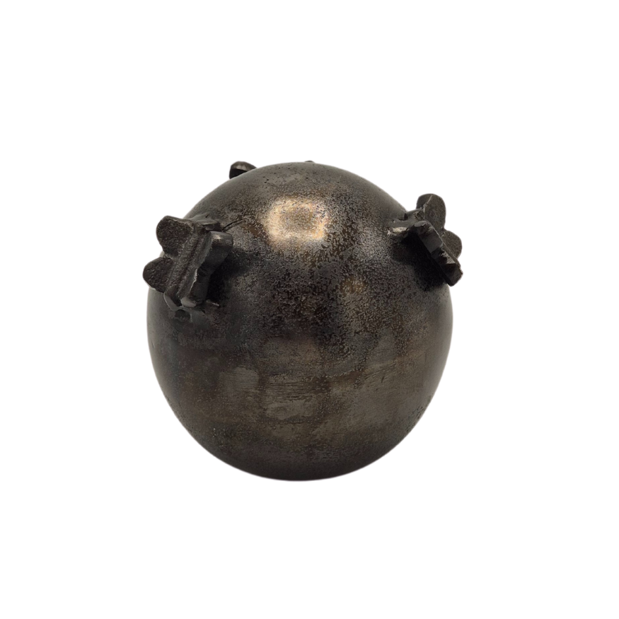 Urn Bol Vlinders - Kleur Night Black/Grijs