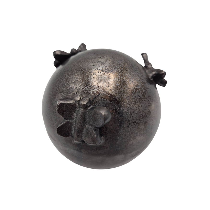 Urn Bol Vlinders - Kleur Night Black/Grijs