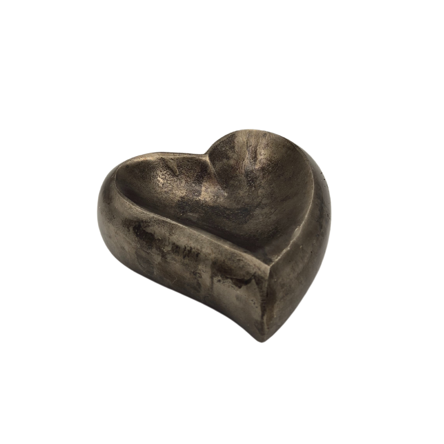 Urn Hartje L - Kleur Night Black/Grijs