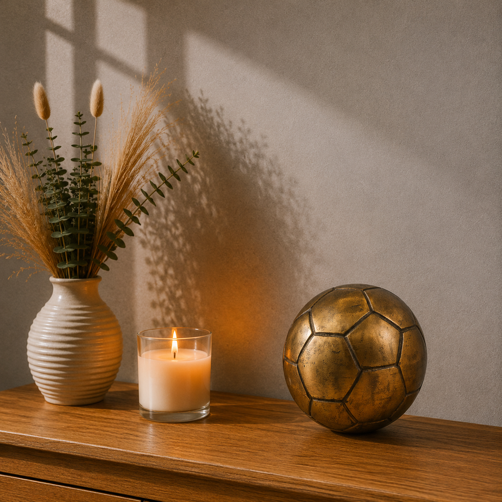 Urn Voetbal - Antiek Goud