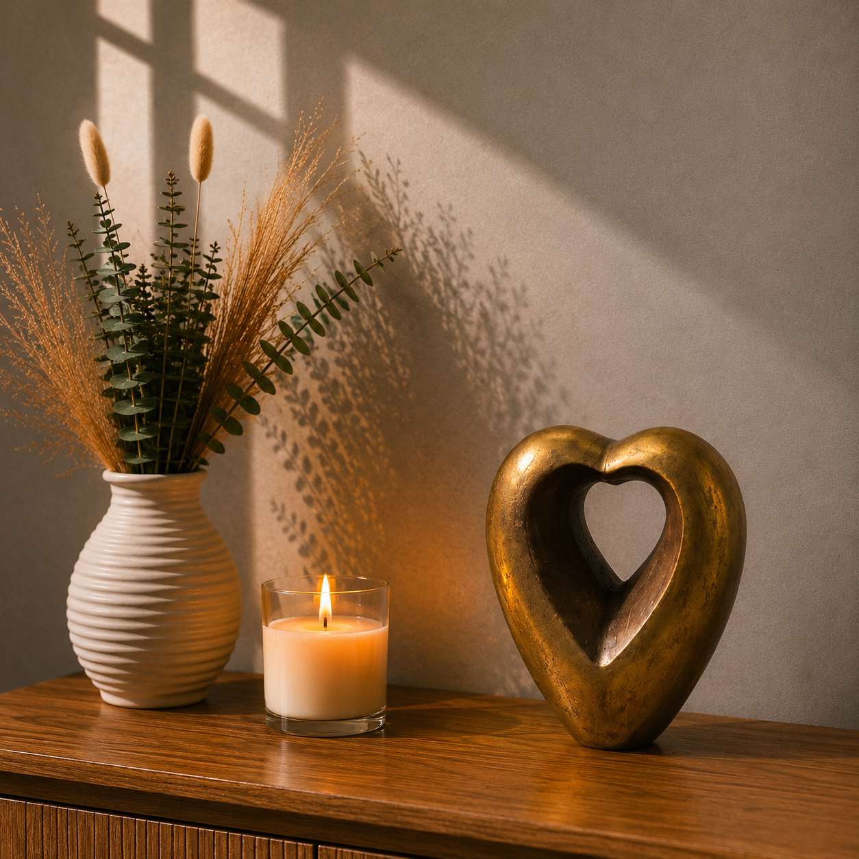 Duo Urn Hart - Antiek Goud