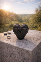 Urn Hart Vleugels - Kleur Night Black