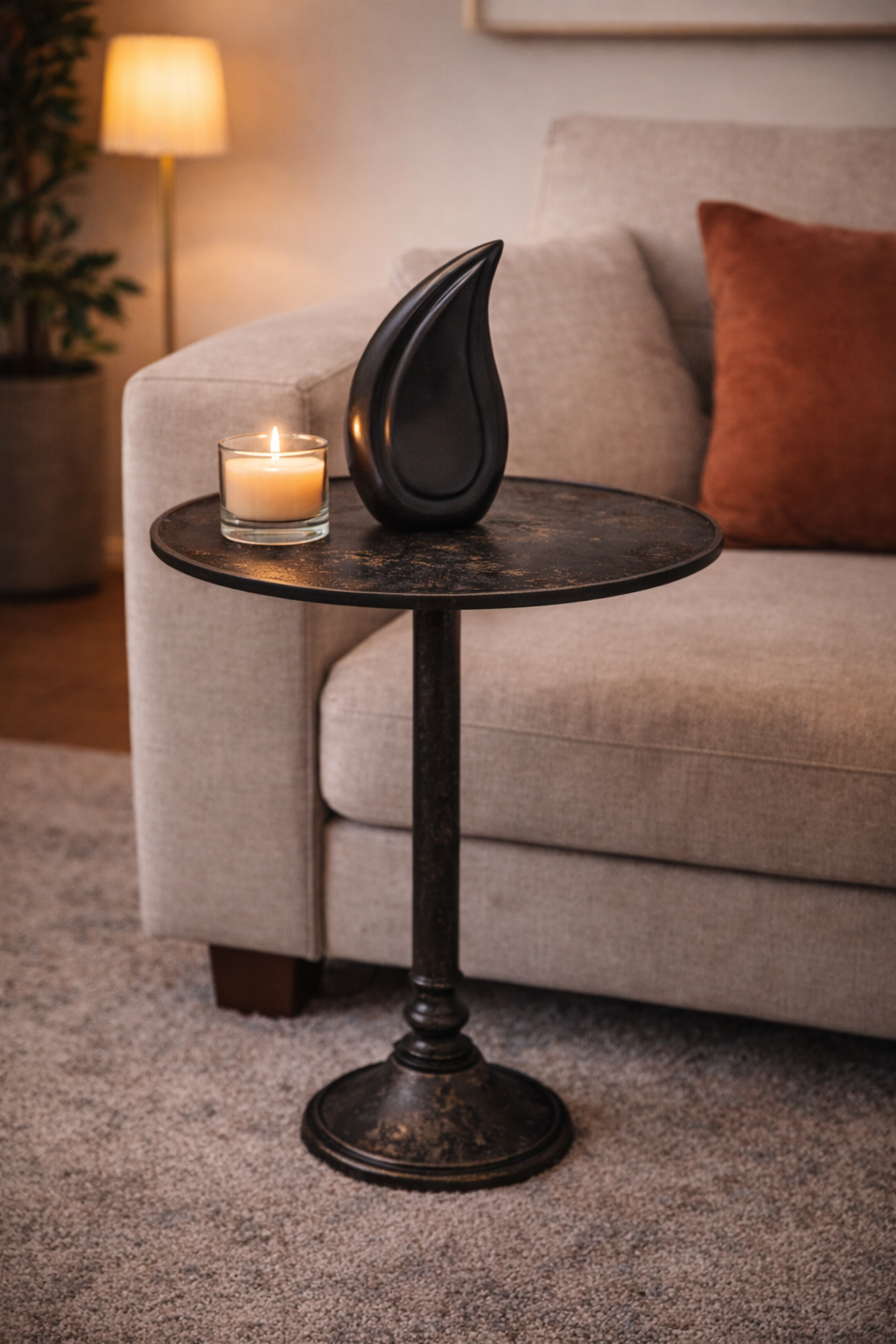 Gedenktafeltje - Herinneringen Tafeltje - Ovaal - Zwart