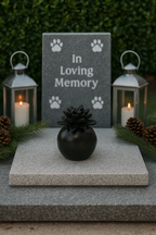 Urn Lotus - Kleur Zwart