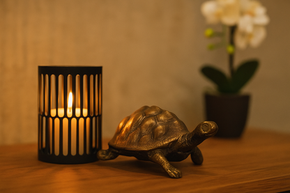 Tortue Urne - Laiton Antique