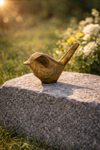 Urn Birdie Vogel - Kleur Antiek Goud