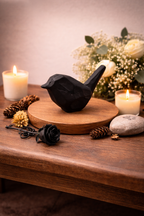 Urn Birdie Vogel - Kleur Zwart