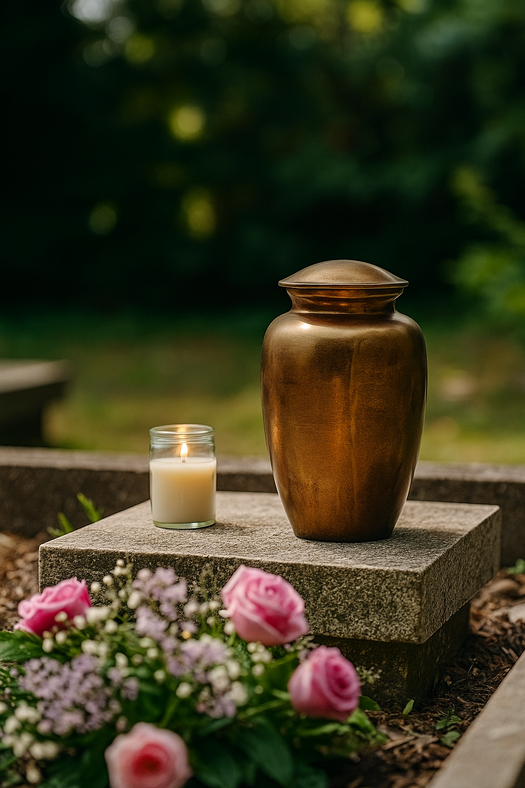 Inspiratiefoto Grafsteen Standaard Urn Antiek Goud