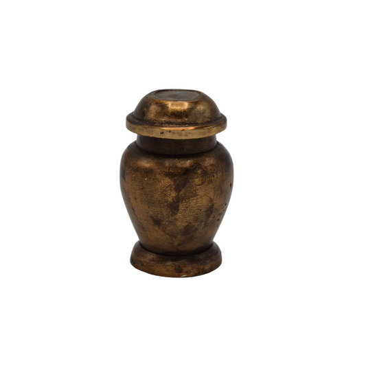 Mini Urn Vooraanzicht Antiek Goud