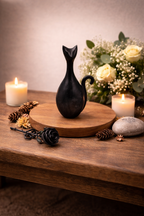 Urn Kat - Kleur Antiek Zwart