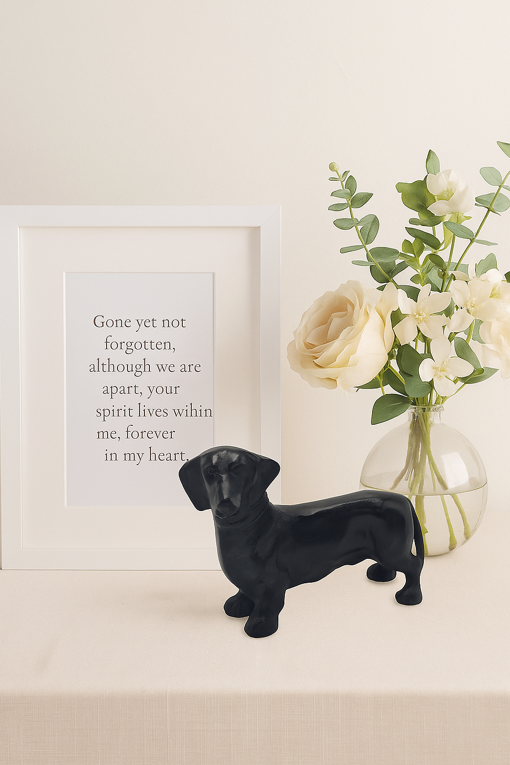 Sfeerfoto Urn Hond Zwart