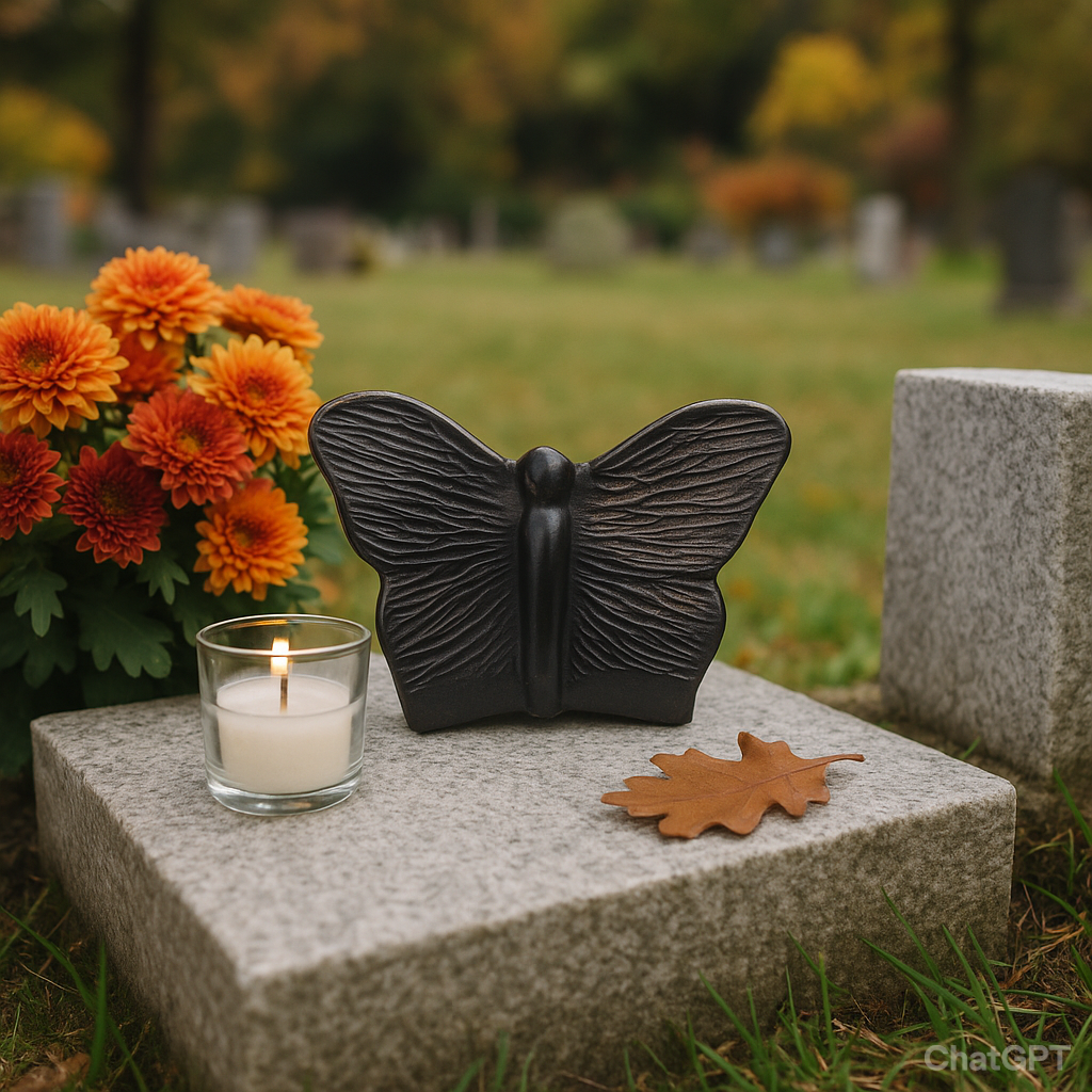 Sfeerfoto Urn Vlinder Zwart