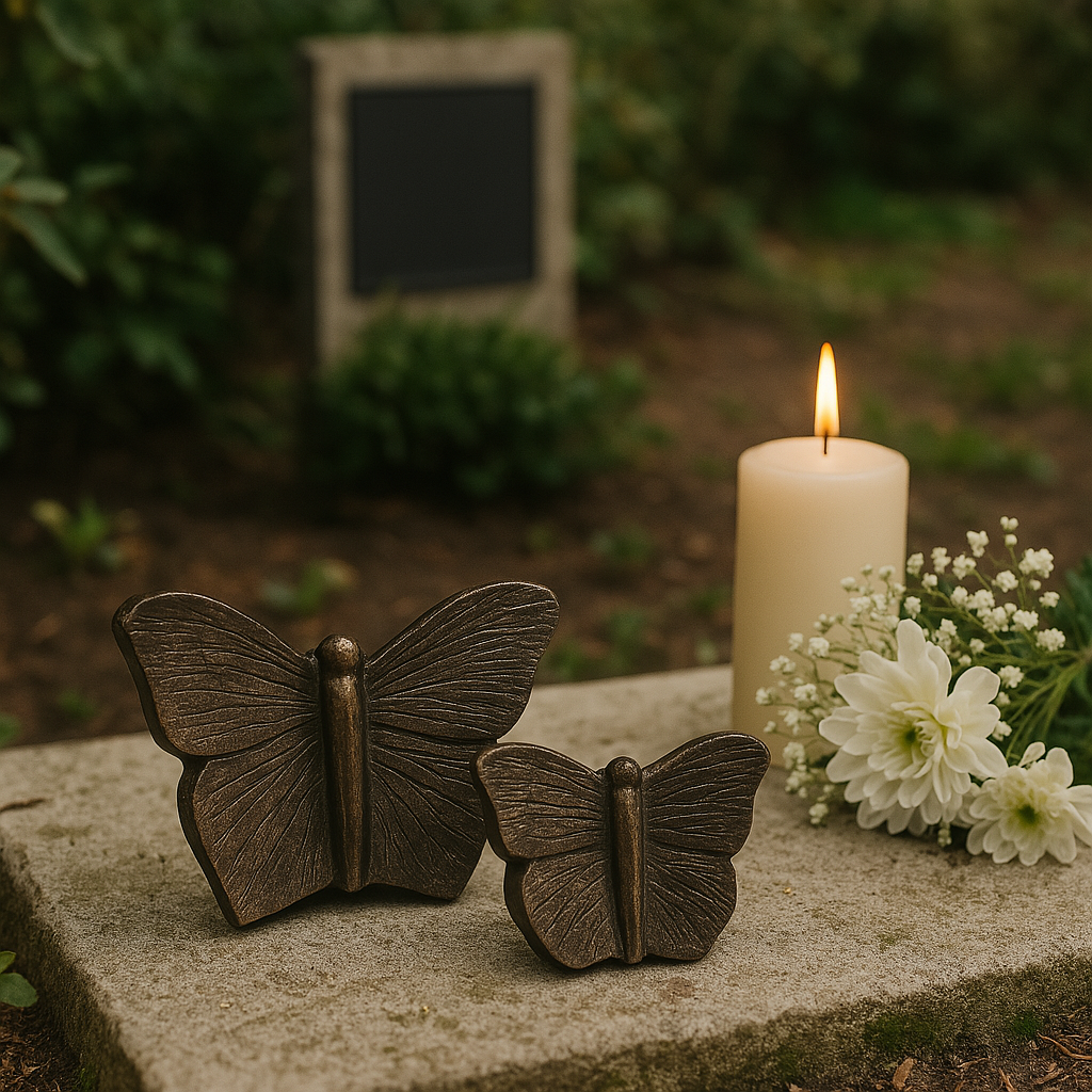 Sfeerfoto Urn Vlinders Night Black