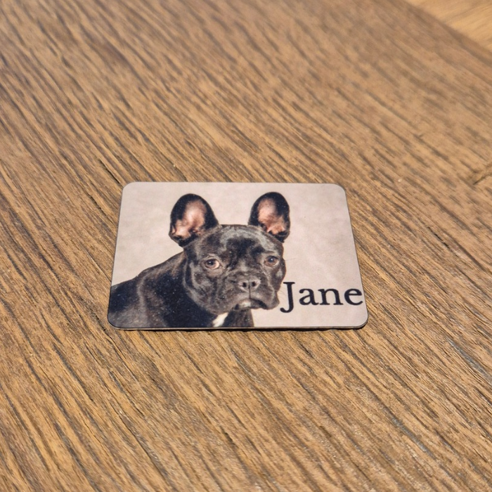 Persoonlijke gedenkplaat op aluminium voor buiten – met foto en optionele QR-code