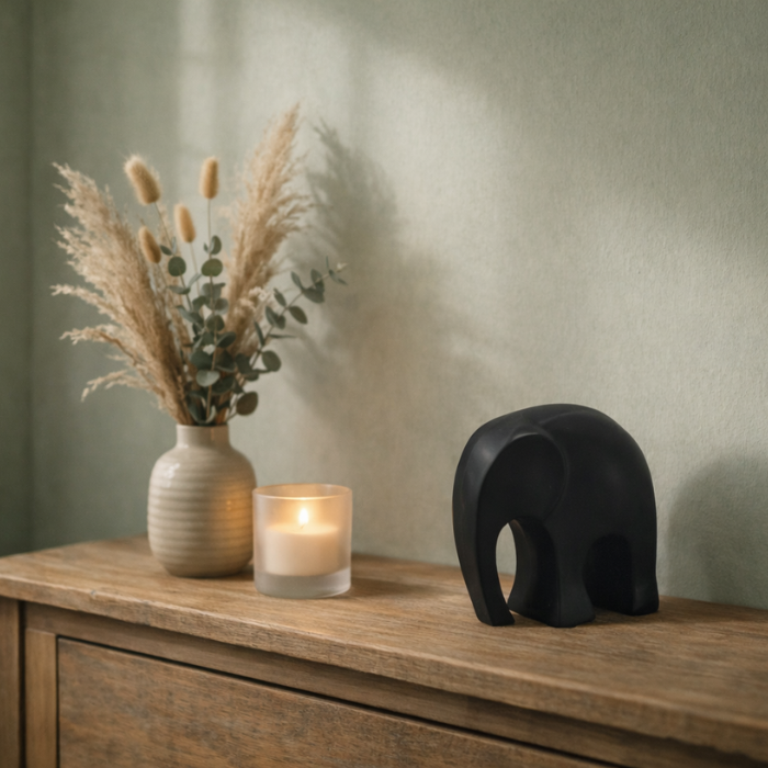 Urn Olifant - Kleur Zwart