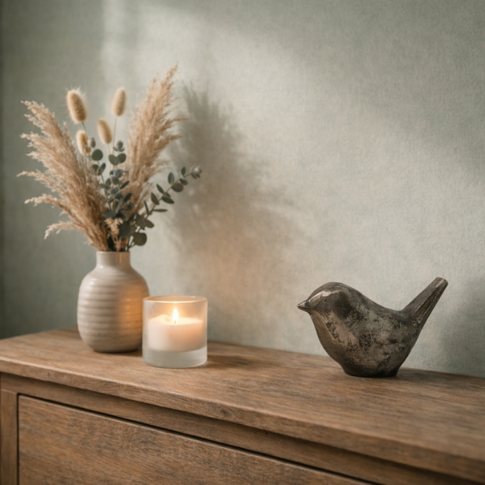 Urn Birdie Vogel - Kleur Night Black/Grijs