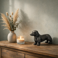 Urn Hond S - Kleur Night Black/Grijs