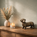Urn Hond M - Kleur Night Black/Grijs